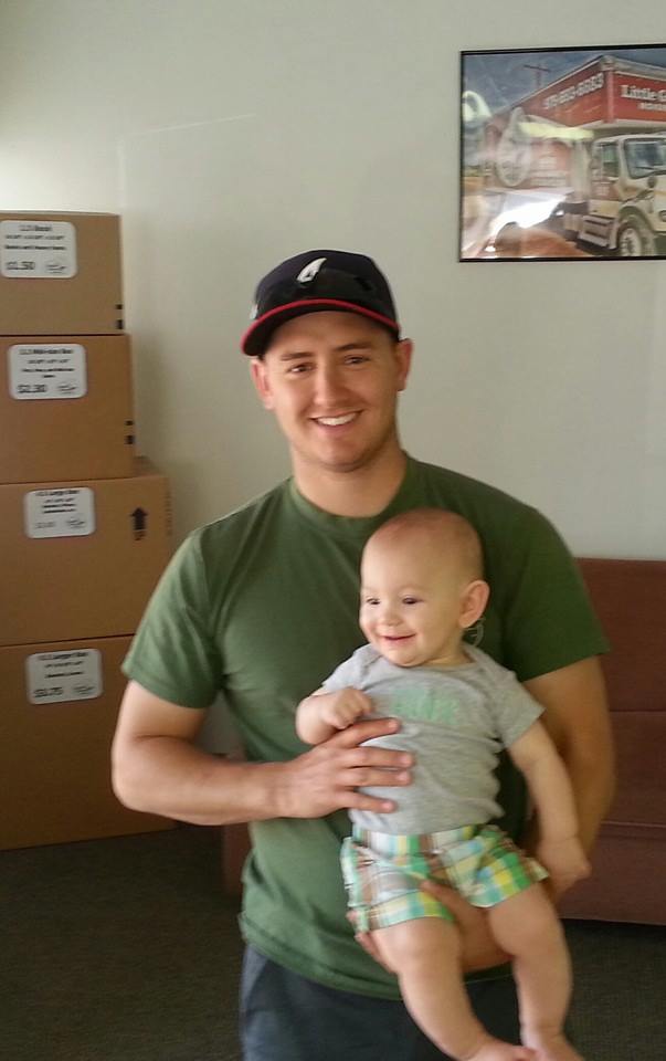 Little Guy Zach brought his son into the shop to say hi