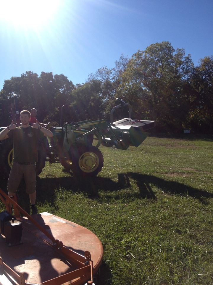 Little Guys Mover Jacob loves tractors