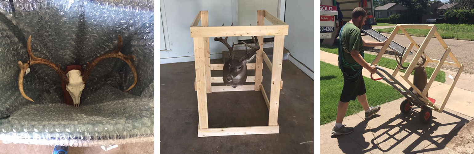 Little Guys Movers handles specialty items with care, including building a custom crate for your fragile taxidermy or trophy mounts. - Little Guys Movers