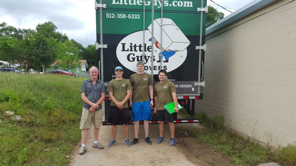 One of the ways Little Guys has been involved in the community is by contribute our time and muscles to the Austin Furniture Bank. 