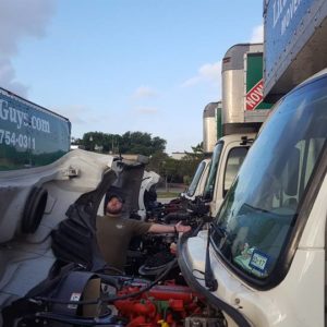 Do you hear that? It’s the sound of some well-maintained vehicles! We check our trucks daily.