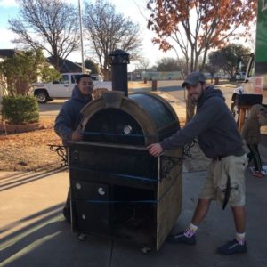 Think Little Guys Movers can’t take on this 800 lb pizza oven? Think again!