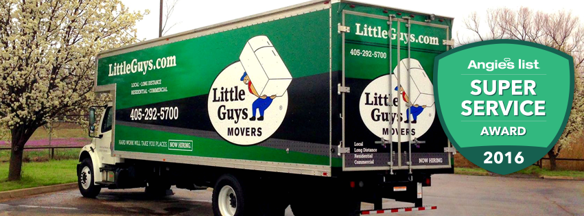 The Norman location of Little Guys Movers once again honored with an Angie’s List Super Service Award!
