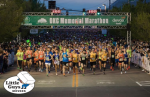Runners at Oklahoma City Memorial Marathon